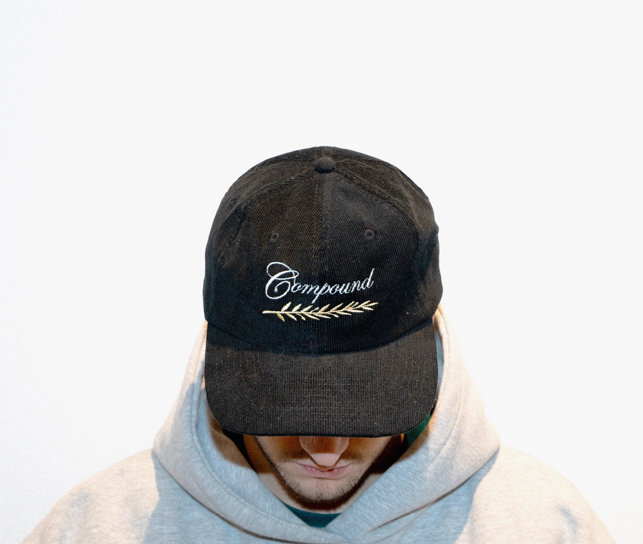 Racing Club Cord Cap - Black