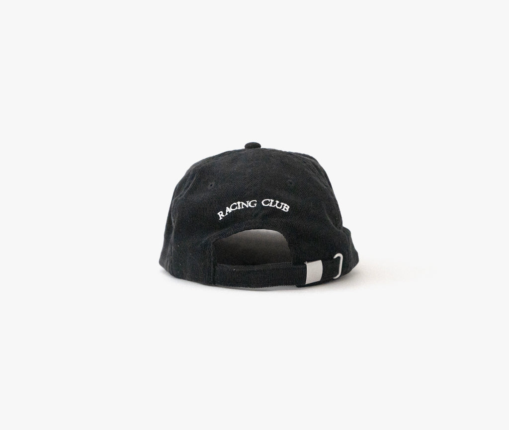 Racing Club Cord Cap - Black