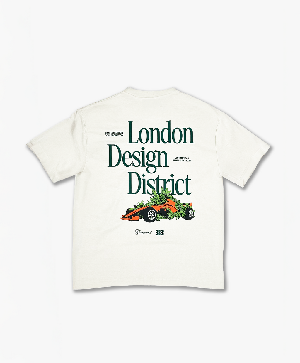 Compound x Esses London Design District Collaboration T-Shirt - Off White