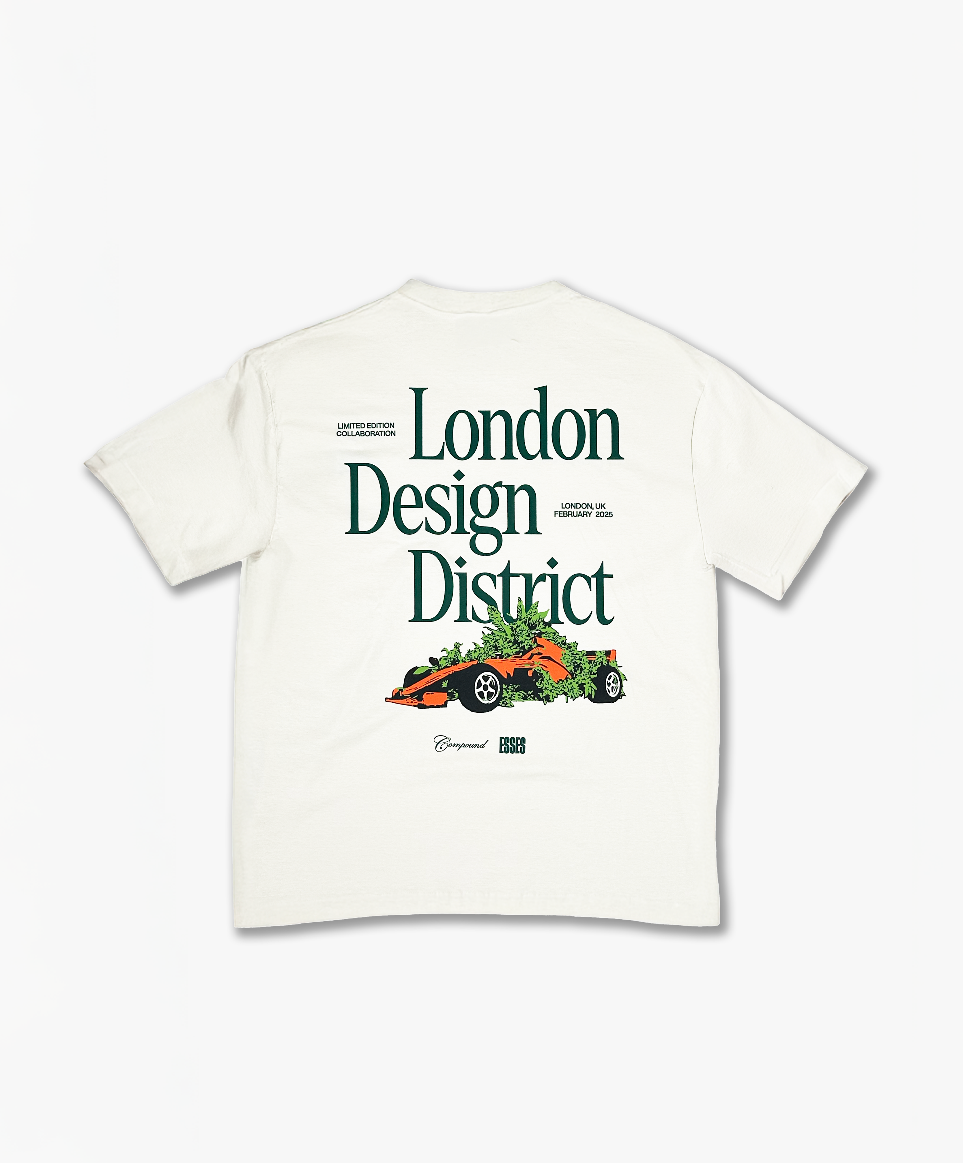 Compound x Esses London Design District Collaboration T-Shirt - Off White